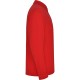 Tricou polo maneca lunga barbati - Estrella Rolly- rosu, 220g/m2