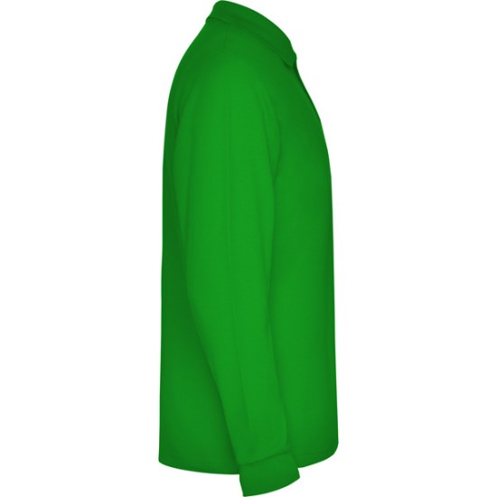 Tricou polo maneca lunga barbati - Estrella Rolly verde iarba, 220g/m2 Tricou polo maneca lunga barbati - Estrella Rolly verde iarba, 220g/m2
