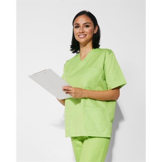 Bluza medicala unisex, Roz