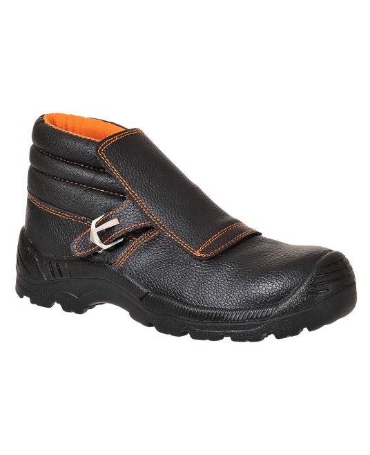 Bocanci de protectie pentru sudori, bombeu metalic si lamela, S3 HRO [FW07] Negru