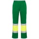 Pantaloni HiVis cu dungi reflectorizante, Daily Verde/galben Pantaloni HiVis cu dungi reflectorizante, Daily Verde/galben