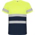 Tricou reflectorizant cu maneca scurta, 130g/m2 Galben si bleumarin