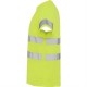 Tricou reflectorizant cu maneca scurta, 130g/m2 Galben Tricou reflectorizant cu maneca scurta, 130g/m2 Galben
