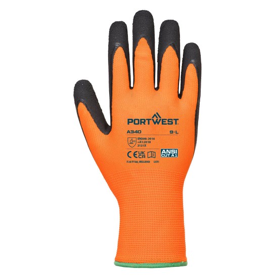 Manusi de protectie Hi-Vis Grip [A340] Portocaliu si negru