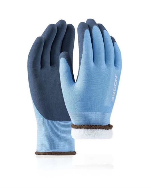Manusi imersate de iarna Winfine protectie mecanica si termica frig-caldura, albastru deschis