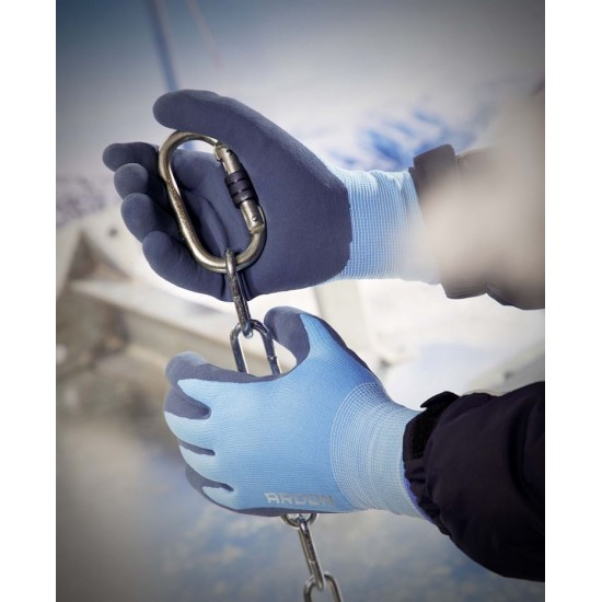 Manusi imersate de iarna Winfine protectie mecanica si termica frig-caldura, albastru deschis