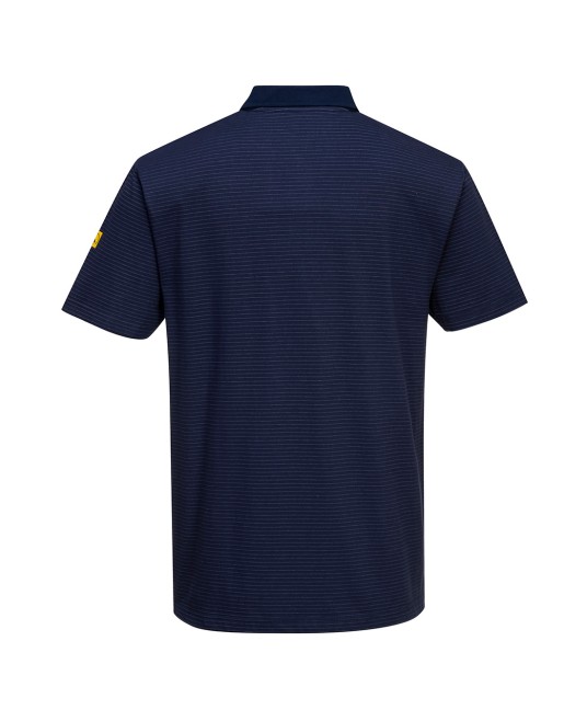 Tricou ESD antistatic cu maneca scurta, polo, 195g/m2 [AS21] Bleumarin