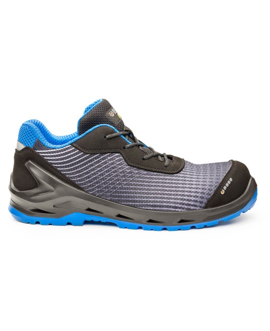Pantofi de protectie Base i-Cyber S1B ESD SRC, bombeu si lamela nemetalice, negru-albastru-gri