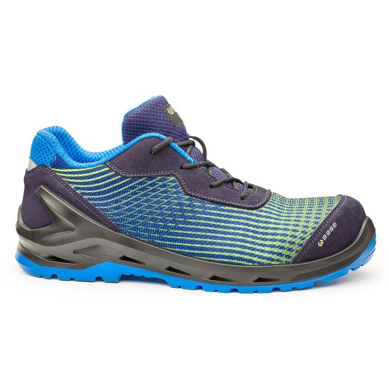 Pantofi de protectie Base i-Cyber S1B ESD SRC, bombeu si lamela nemetalice, bleumarin-albastru-fluorescent Pantofi de protectie Base i-Cyber S1B ESD SRC, bombeu si lamela nemetalice, bleumarin-albastru-fluorescent