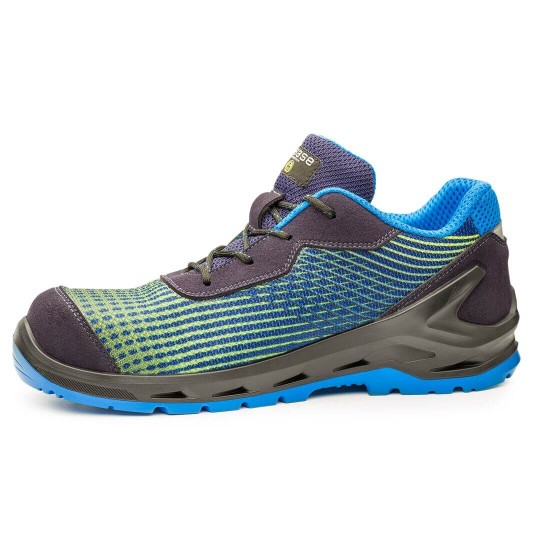 Pantofi de protectie Base i-Cyber S1B ESD SRC, bombeu si lamela nemetalice, bleumarin-albastru-fluorescent Pantofi de protectie Base i-Cyber S1B ESD SRC, bombeu si lamela nemetalice, bleumarin-albastru-fluorescent