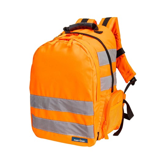 Rucsac cu benzi reflectorizante Hi-Vis [B905] Portocaliu