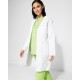 Halat alb pentru femei, tercot, 195g/m2 Halat alb pentru femei, tercot, 195g/m2