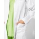 Halat alb pentru femei, tercot, 195g/m2 Halat alb pentru femei, tercot, 195g/m2