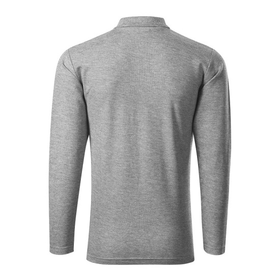 Tricou polo maneca lunga barbati, 200g/m2, Malfini LS 221, Gri inchis Tricou polo maneca lunga barbati, 200g/m2, Malfini LS 221, Gri inchis