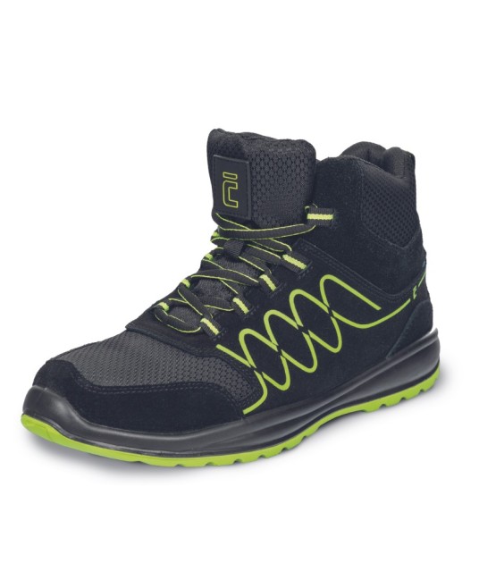 Bocanci de protectie S3 SR model sport, negru-verde