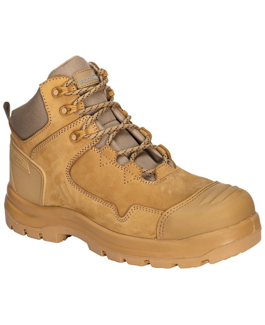 Bocanci de protectie cu bombeu compozit S3S HRO SR, Maro