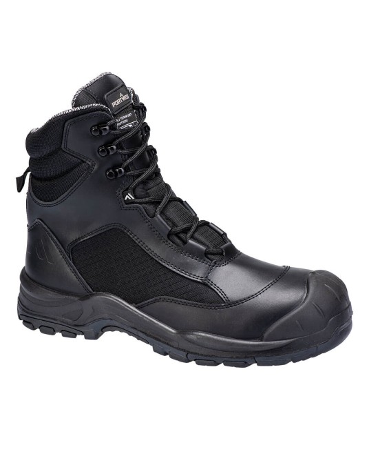 Bocanci inalti de protectie cu membrana impermeabila, O7S SR FO SC HRO, Negru