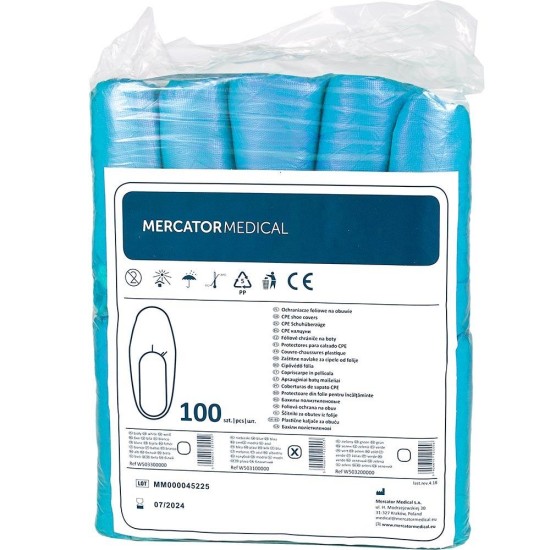 Botosei de unica folosinta din polietilena rezistenta, 100 buc/set, albastri Botosei de unica folosinta din polietilena rezistenta, 100 buc/set, albastri
