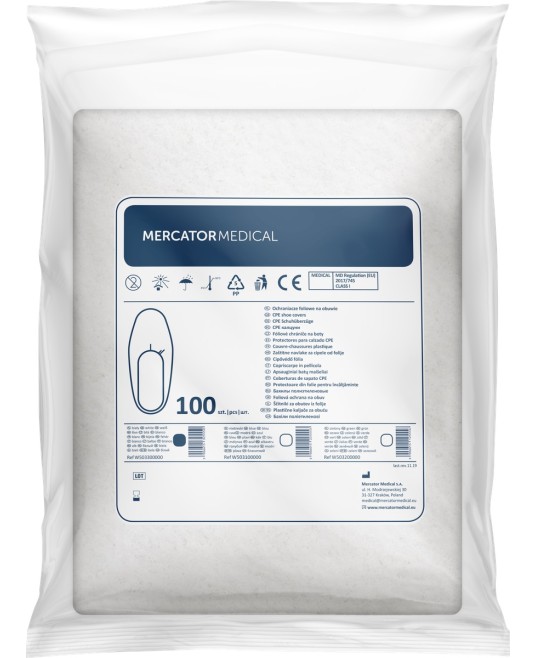 Botosei de unica folosinta din polietilena rezistenta, 100 buc/set, albi