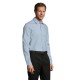 Camasa barbati cu maneca lunga, model slim fit si guler apretat, 120 g/mp, Albastru deschis Camasa barbati cu maneca lunga, model slim fit si guler apretat, 120 g/mp, Albastru deschis