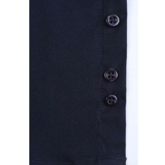 Camasa barbati cu maneca lunga, model slim fit si guler apretat, 120 g/mp, Albastru deschis