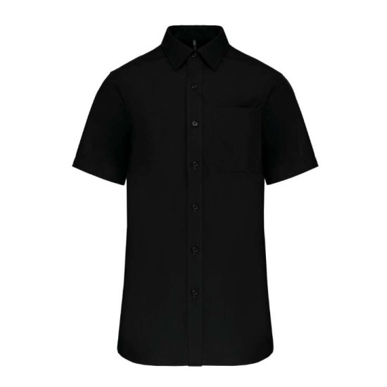 Camasa maneca scurta barbati, 125 g/mp, Negru