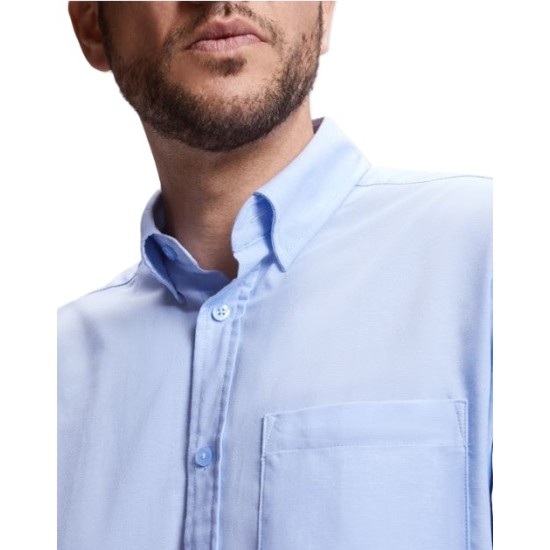 Camasa Oxford barbati, 140g/m2 albastru deschis