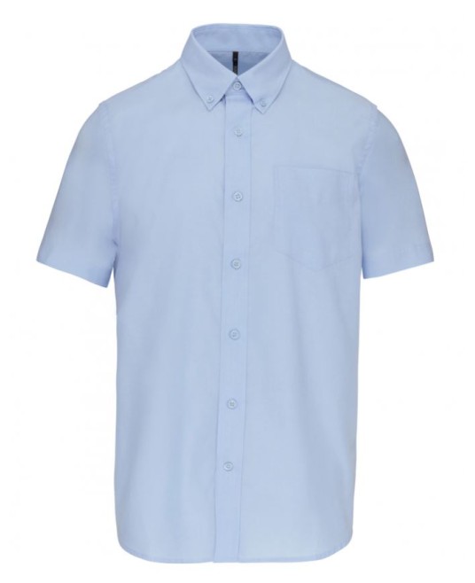 Camasa Oxford  maneca scurta, 135g/m2 Kariban 535, Albastru deschis
