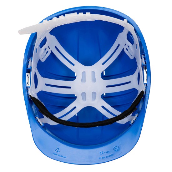 Casca de protectie cu ventilatie, Albastru