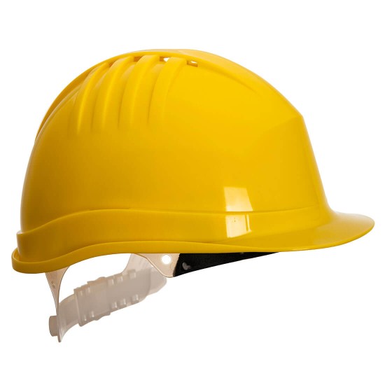 Casca de protectie cu ventilatie,  Galben