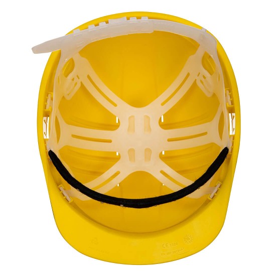 Casca de protectie cu ventilatie,  Galben