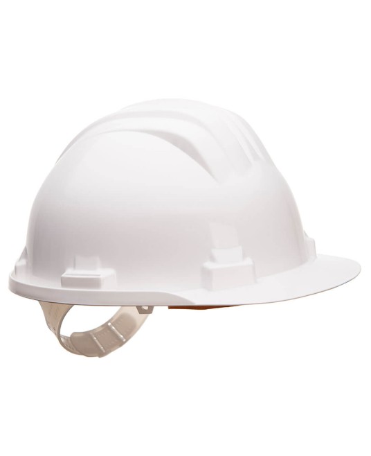 Casca de protectie dielectrica, cu scurgere pentru ploaie, Alb