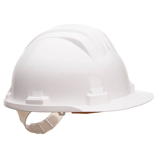 Casca de protectie dielectrica, cu scurgere pentru ploaie, Alb Casca de protectie dielectrica, cu scurgere pentru ploaie, Alb