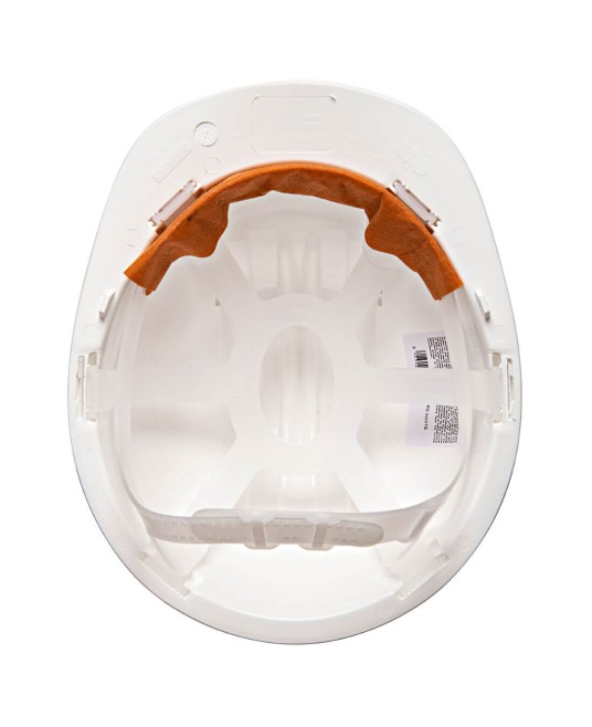 Casca de protectie dielectrica, cu scurgere pentru ploaie, Alb