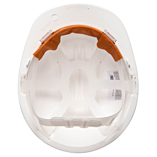Casca de protectie dielectrica, cu scurgere pentru ploaie, Alb Casca de protectie dielectrica, cu scurgere pentru ploaie, Alb