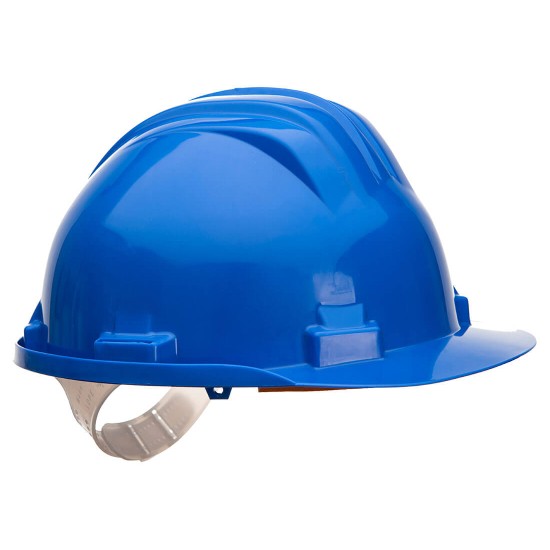 Casca de protectie dielectrica, cu scurgere pentru ploaie, Albastru Casca de protectie dielectrica, cu scurgere pentru ploaie, Albastru