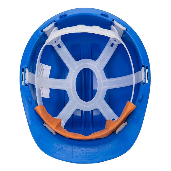 Casca de protectie dielectrica, cu scurgere pentru ploaie, Albastru Casca de protectie dielectrica, cu scurgere pentru ploaie, Albastru