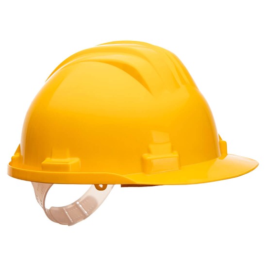 Casca de protectie dielectrica, cu scurgere pentru ploaie, Galben Casca de protectie dielectrica, cu scurgere pentru ploaie, Galben