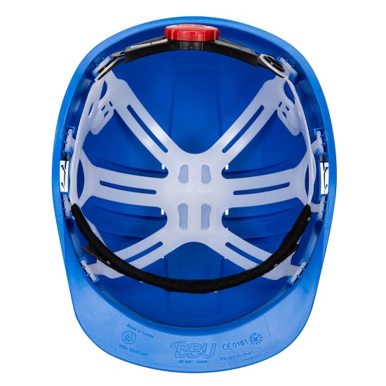 Casca de protectie ventilata, reglare cu rotor, Albastru