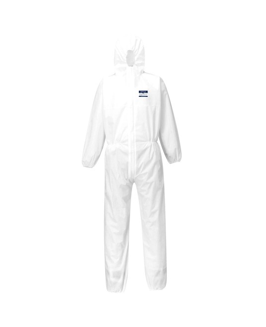 Combinezon protectie chimica unica folosinta, 50 buc/set, alb