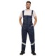 Costum de iarna cu dungi reflectorizante (salopeta cu pieptar si jacheta), bleumarin Costum de iarna cu dungi reflectorizante (salopeta cu pieptar si jacheta), bleumarin