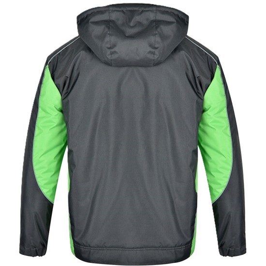Costum impermeabil vatuit (salopeta cu pieptar + jacheta), gri si verde Costum impermeabil vatuit (salopeta cu pieptar + jacheta), gri si verde