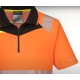 Tricou polo HiVis premium slimfit, portocaliu neon Tricou polo HiVis premium slimfit, portocaliu neon