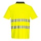 Tricou polo Hi-Vis premium stretch [DX412], galben fosforescent