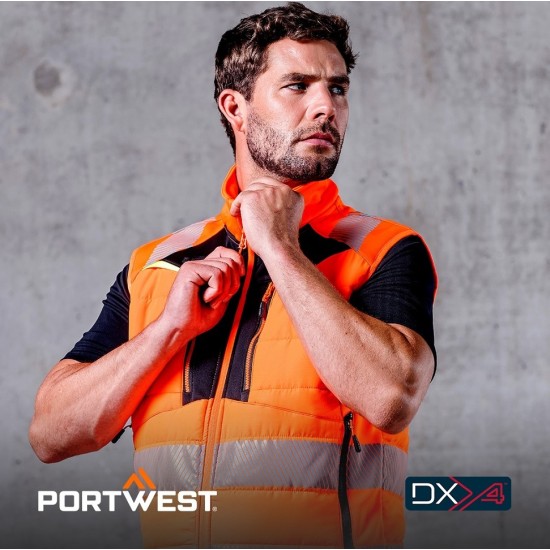 Vesta HiVis Softshell premium Portwest, colectia DX4 [DX479] portocaliu-negru