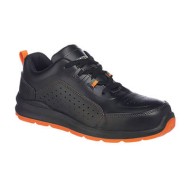Pantofi de protectie sport S1P pentru medii calduroase Negru-portocaliu
