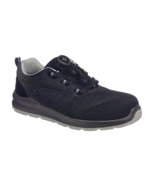 Pantof de protectie Compositelite Wire Lace Safety Trainer Knit S1P, negru cu gri