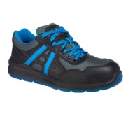 Pantofi de protectie sport, bombeu compozit si lamela, S1P Mersey Albastru-negru