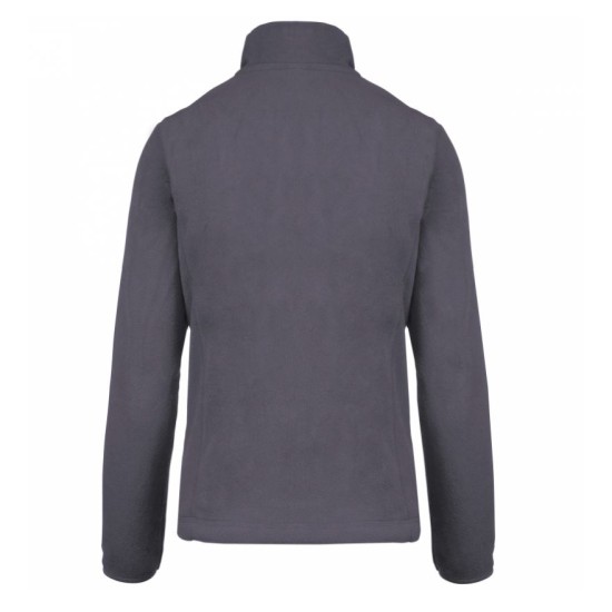 Jacheta fleece femei, Kariban 280g/m2, Gri inchis