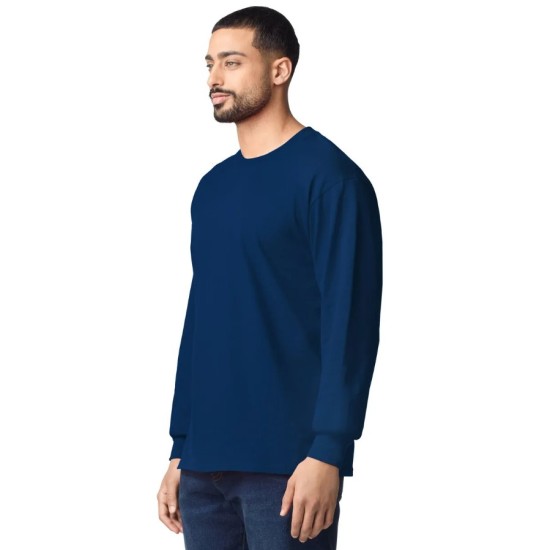 Bluza groasa cu maneca lunga, 203g/m2 bleumarin
